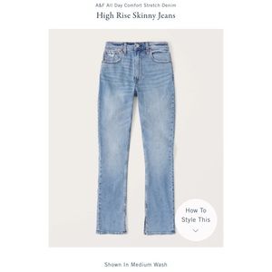 26/2L A&F High Rise Skinny Jeans